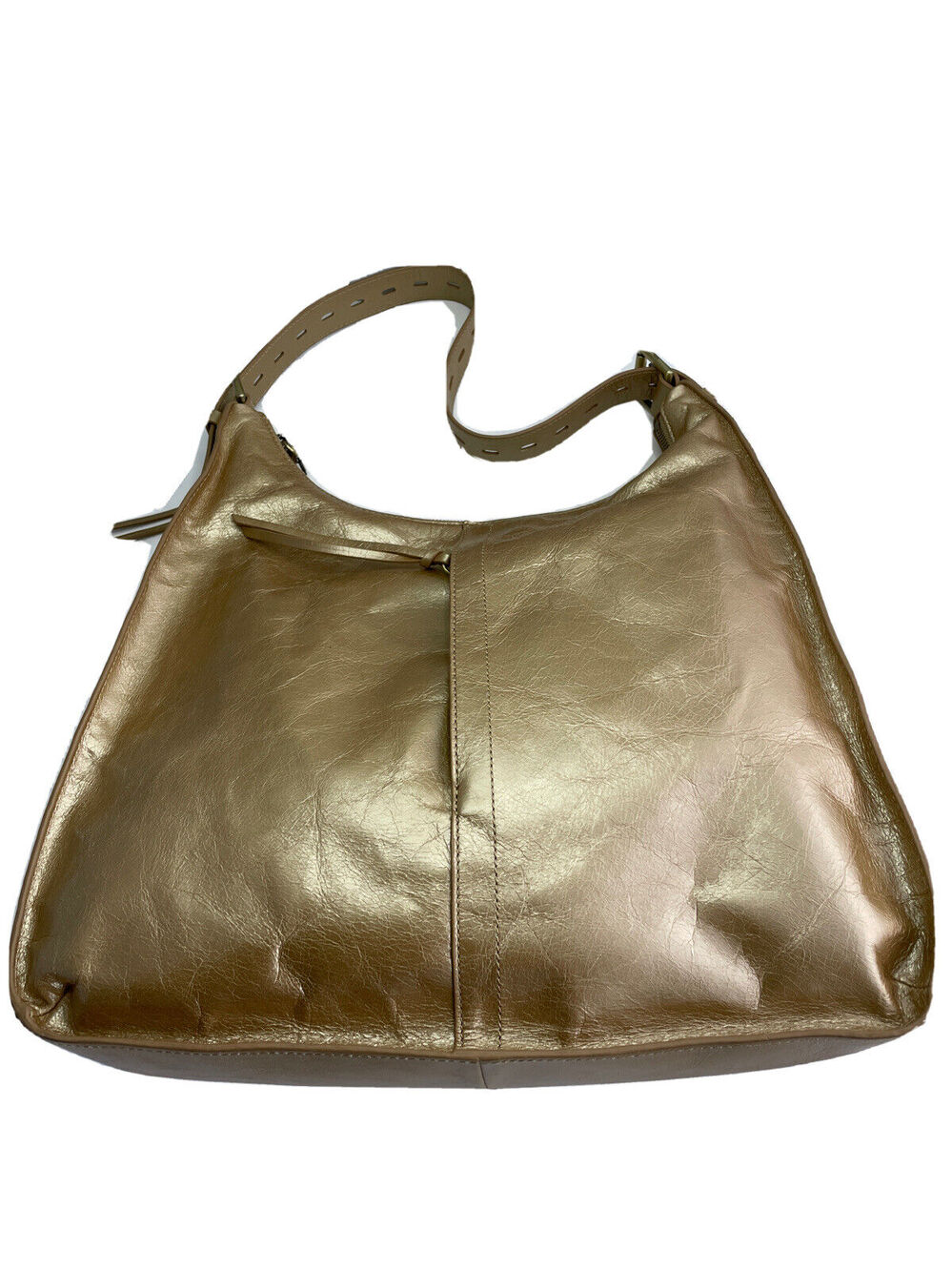 Hobo MARLEY CAMEO Hobo Shoulder Bag GOLD Vintage Pearlescent Leather Large